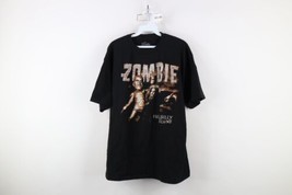 Retro Y2K Rob Zombie Mens XL Faded 1998 1999 Tour Hillbilly Deluxe T-Shirt Black - $39.55