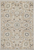 7 X 11 Beige Or Grey Floral Vines Uv Treated Indoor Area Rug - $438.10 CAD