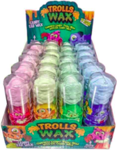 Raindrops Candy Wax Trolls, 4 Fruit Flavors, 24-Pack Display Carton - £47.44 GBP