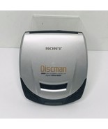 Sony Discman D-191 Silver Compact CD Player Walkman Mega Bass Tested Wor... - $24.65