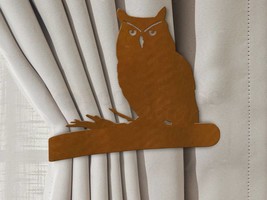 Coastal Theme Lobster Drapery Holdback in Black Rust or Unpainted - $39.00