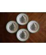 Vintage Spode Christmas Tree England Set Lot 4 Salad Plates 7.75&quot; S3324 ... - $925.29 MXN