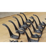 10 Coat Hooks Hat Hook Hall Tree 3&quot; Rustic Towel Vintage Style Cast Iron... - $46.52 CAD