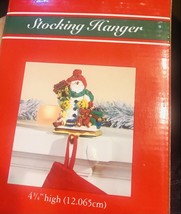 Ship N 24 Hours. Vintage-Christmas Snowman Stocking Holder. 4 3/4 In. High. - $42.07