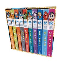 DC Super Heroes Little Library 10 Board Books Georgia Rucker Collector&#39;s Edition - £18.58 GBP