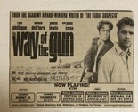 Way Of The Gun Vintage Movie Print Ad Ryan Phillipe Benicio Del Toro TPA24 - £4.65 GBP