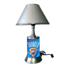 Oklahoma City Thunder desk lamp with chrome finish shade - £33.25 GBP