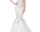 Terani Couture Plunging V-Neck Prom Dress Ivory - $379.00