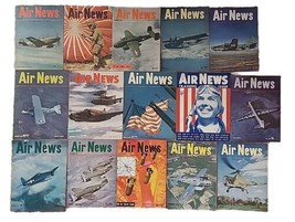 Vintage Air News WW11 LOT OF 15 1941, 1943, 1944, &amp;1945 ML12 - £63.38 GBP