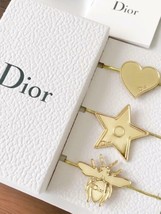 Brand New Dior Beauty gold-colored rubber bands, set of 3 - £34.69 GBP