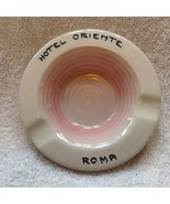 Lucciola Vicenza pottery ashtray Hotel Oriente, Roma 4 3/4&quot; ceramic - $25.00