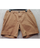 Chubbies Shorts Mens Large Orange Cotton Slash Pockets Elastic Waist Medium Wash - $27.71