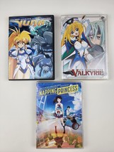 Lot of 3 Anime Manga DVDs - Napping Princess, Valkyrie &amp; Yuna - Tested Working - £21.74 GBP
