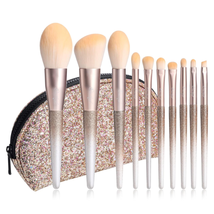 Makeup Brushes 10 Pcs Premium Synthetic Bristles Makeup Kit,Kabuki Foundation Bl - £18.05 GBP