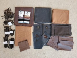 Mixed Lot Craft &amp; Sewing Medieval Costume Making Studs Cord Faux Leather Suede - £23.45 GBP