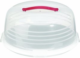Curver Round Cake Box, Transparent/White - £27.95 GBP