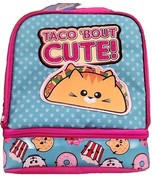 TACO &#39;BOUT CUTE! ~ Meowgical Insulated Lunch Bag ~ 2 Compartments ~ Zip ... - €19,14 EUR