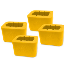 Buckle Booster™ Receptacle Raiser Seat Belt Extender Pros - Yellow - 4pk - £15.97 GBP