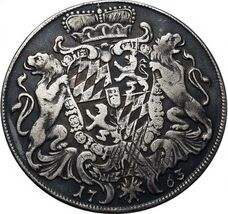 1763 Bavarian Maximilian Joseph Art Medal Restrike - Historical Collectible - €11,29 EUR