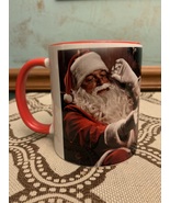 Vintage Santa Claus Image &quot;Its all fun &amp; games....&quot; Christmas Ceramic Co... - $9.99