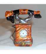 Limoges France PPA Hand Painted Old Fashion Telephone Trinket Box Ltd Ed 299/999 - $117.00