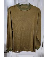 Bugatchi Uomo Mock Neck Long Sleeve Silk Blend Knit Sweater Men&#39;s L Tan - $24.00