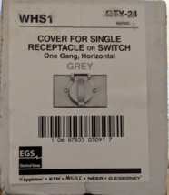 Appleton WHS1 Cover for Single Receptacle or Switch, One Gang, HORIZONTAL - $279.41 MXN