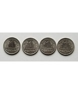Germania Lotto di Quattro 1 Reichs Mark Moneta 1934-1937 a Third Rara Set - $101.07 CAD