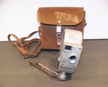 Bell &amp; Howell 8MM 134 Video Camera w/ Leather Case Vintage Art Deco  - $58.49