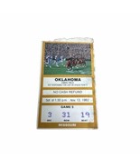 1982 OKLAHOMA SOONERS vs MISSOURI TIGERS football ticket MARCUS DUPREE 1... - £11.80 GBP