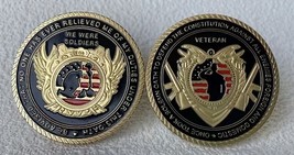 United States Military Veteran Challenge Coin Army Soldiers&#39; Oath Commemorative - £11.64 GBP
