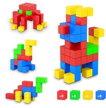 New Romds Magnetic Building Block Set 32 Pieces Safe 3D Cubes Kids Ages 3+ Nib ! - £19.77 GBP