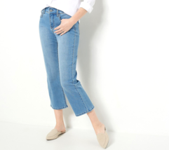 NYDJ Marilyn Straight Crop Jeans in Cool Embrace - Elodie, Regular 8 - £34.22 GBP