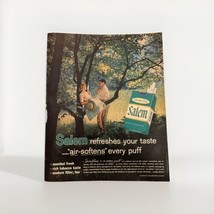 1961 Salem Menthol Cigarettes Vintage Paper  Ad air softens every puff C... - $9.60