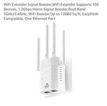 WiFi Extender Signal Booster - 1200Mbps Dual Band 105+ Device Support - $34.53