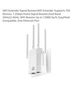 WiFi Extender Signal Booster - 1200Mbps Dual Band 105+ Device Support - $34.53