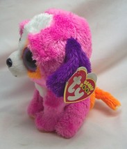 TY Beanie Boos BIG EYED PRECIOUS THE PINK DOG 6&quot; Plush STUFFED ANIMAL TO... - $14.85