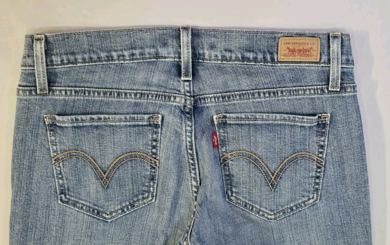 Levi’s 524 Too Superlow Jeans Womens Sz 9 Short Low Rise Bootcut Denim Western Item image 3