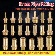 Brass Pipe Fitting Hose Barb Tail BSP Male Pagoda Gas Connector Joint Co... - £2.67 GBP+