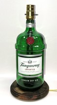 NEW Tanqueray Gin Liquor Bar Decor Bottle TABLE LAMP Lounge Light with Wood Base - £40.67 GBP