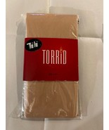 Torrid Plus Size Sheer Back Seam Cuban Heel Thigh High Nude Pantyhose 3x 4x - $19.79