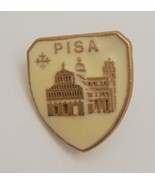 PISA Italy Shield VTG Lapel Hat Pin Tie Tack Travel Italian Leaning Towe... - £15.52 GBP