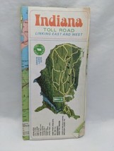 Vintage 1971 Indiana Toll Road Linking East And West Map Brochure - £27.67 GBP