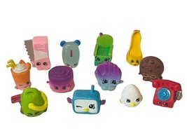Shopkins Mixed Lot 12 Anthropomorphic Moose Toy Figures Vacuum Chair Egg... - $17.77