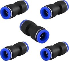 Push To Connect Air Fittings For 12mm OD Tube, Straight Union push 5 Pcs - $15.61