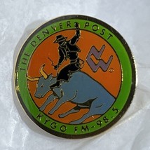 Denver Post Horse Rodeo KYGO Radio Colorado Lapel Hat Pin Pinback - £7.82 GBP