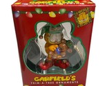 Vintage 1996 Paws Garfield Trim A Tree Christmas Ornament #1 Elf Holding... - $19.99