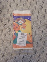 Vintage Halloween Table Cover Paper Tablecloth Cute Scarecrow FREE SHIPPING - $16.82