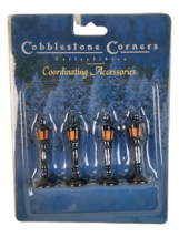 NIP Vintage Cobblestone Corners Coordinating Accessories Street Park Lights - £4.87 GBP