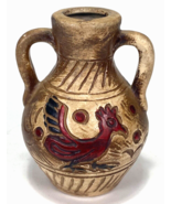 Vtg Ceramic Double Handle Vase-Tahquamenor Falls MI-Mesoamerican Style-4... - $420.07 MXN